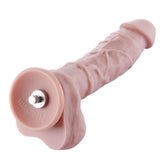 HiSmith 8 Inch Silicone Original Dildo – Smooth Realistic Silicone Dildo Sex Machine Attachments
